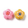 Printed Opaque Acrylic Beads OACR-E009-07A-2
