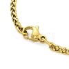 Constellation 304 Stainless Steel Micro Pave Clear Cubic Zirconia Wheat Chain Pendant Necklaces for Women Men NJEW-U007-01B-3