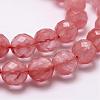 Cherry Quartz Glass Beads Strands G-D840-43-10mm-3