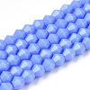 Opaque Solid Color Imitation Jade Glass Beads Strands EGLA-A039-P2mm-D19-1