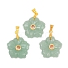 Natural Green Aventurine Carved Pendants G-A315-01G-09-1