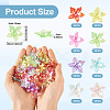 80Pcs 8 Colors Acrylic Bead Caps MACR-TA0002-01-4