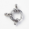 Tarnish Resistant 304 Stainless Steel Smooth Surface Spring Ring Clasps LS-STAS-E143-02A-P-1