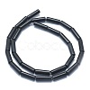 Natural Black Stone Beads Strands G-F631-D10-2