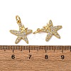Brass Micro Pave Cubic Zirconia Pendants KK-A271-02D-G-3