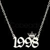 Crown Birth Year 201 Stainless Steel Pendant Necklaces for Women FS-WG4E8F2-59-1