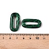 Synthetic Malachite Oval Pendants G-N342-105I-3