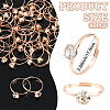 40Pcs Adjustable Alloy Rhinestone Finger Rings for Women RJEW-SP0001-02RG-2