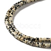 Natural Dalmatian Jasper Beads Strands G-E612-A01-A-3