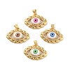 Brass Micro Pave Cubic Zirconia Pendants KK-B059-44G-1
