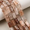 Natural Black Gold Rutilated Quartz Beads Strands GG-CBA4808-C01-01-1