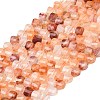 Natural Hematoid Quartz/Ferruginous Quartz Beads Strands G-P611-C32-01-2