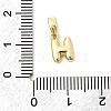 Brass Letter Charms LS-KK-G554-22G-H-3
