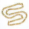 PVD Vacuum Plating 304 Stainless Steel Figaro Chain Necklaces NJEW-S420-003A-G-4