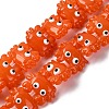 Transparent Glass Enamel Beads LAMP-V001-08K-2