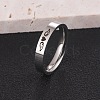 Heart Wing Pattern 304 Stainless Steel Finger Rings FS-WGA5734-14-1