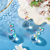3Pcs Crystal Glass Hanging Sun Catcher AJEW-TADJ0001-08C-5