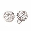 Non-Tarnish 304 Stainless Steel Wire Pendants STAS-ZX013-22-14mm-P-2