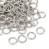 Tarnish Resistant 304 Stainless Steel Open Jump Rings STAS-N015-10-7x1mm-6
