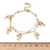 304 Stainless Steel Satellite Chain Double Layered Bracelets BJEW-D456-02G-5