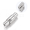 Tarnish Resistant 304 Stainless Steel Locking Tube Magnetic Clasps STAS-H019-3