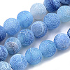 Natural Weathered Agate Beads Strands G-S259-05C-8mm-1