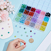 600Pcs 24 Colors Spray Painted Crackle Glass Beads CCG-PA0001-04-3