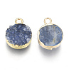 Natural Druzy Agate Pendants G-L566-A03-3