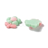 Spray Painted Resin Cabochons RESI-G031-15-3