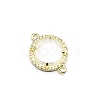 Natural Quartz Crystal Connector Charms PW-WGD2653-07-1