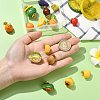 16Pcs 16 Styles Resin Alloy Lapel Pin Backs for Backpack Clothes JEWB-CJ0001-59-4