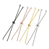 Rack Plating Adjustable Brass Slider Bracelet Making KK-M269-25-1