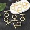 SHEGRACE Brass Toggle Clasps XGR0124G-135G-4