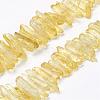 Natural Quartz Crystal Points Beads Strands G-K181-B05-1