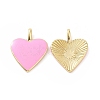 Brass Enamel Pendants KK-P204-14G-C-2