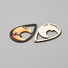 Halloween Theme Single Face Printed Aspen Wood Big Pendants WOOD-TAC0018-09I-2