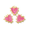 Rack Plating Brass Enamel Pendants KK-D074-03G-04-2