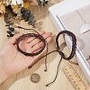 2Pcs PU Leather Cord Braided Bracelets for Men Women BJEW-CL0001-37B-3