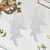 Flower Gauze & Sequin Embroidery Ornament Accessories DIY-WH20081-002A-7