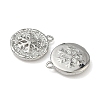 Christmas Brass Micro Pave Clear Cubic Zirconia Pendants KK-A280-03D-P-2