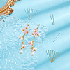 100Pcs 2 Colors Brass Flat Head Pins KK-UN0003-99-2