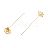 Brass Flower Head Pins FIND-B009-07G-2