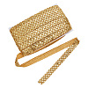 Polyester with PVC Paillette Lace Trim Ribbon OCOR-WH0101-91A-1