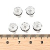 Brass Grade A Rhinestone Spacer Beads RB-A014-Z8mm-12S-4