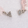 Rose Quartz Multi-strand Bracelets BJEW-L488-03-2
