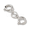 S925 Sterling Silver Double Spring Ring Clasps STER-R003-07P-2