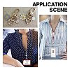 4Pcs 4 Colors Heavy Duty Alloy Retractable Keychain Clasps FIND-SC0004-32-5