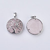 Natural Rose Quartz Pendants G-K234-E11-2