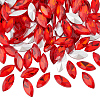 100Pcs Pointed Back Glass Rhinestone Cabochons RGLA-FG0001-13-1