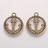 Tibetan Style Alloy Pendants X-TIBEP-3768-AB-FF-2